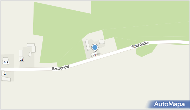 Szczonów, Szczonów, 21, mapa Szczonów