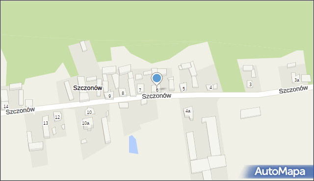 Szczonów, Szczonów, 6, mapa Szczonów