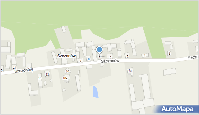 Szczonów, Szczonów, 7, mapa Szczonów