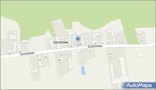 Szczonów, Szczonów, 8, mapa Szczonów