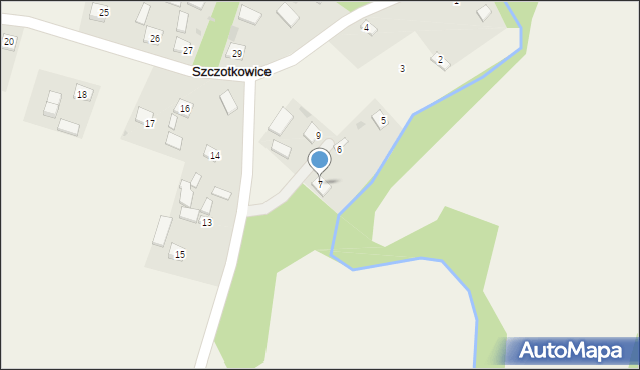 Szczotkowice, Szczotkowice, 7, mapa Szczotkowice