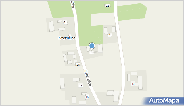 Szczucice, Szczucice, 18, mapa Szczucice