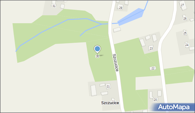 Szczucice, Szczucice, 30, mapa Szczucice