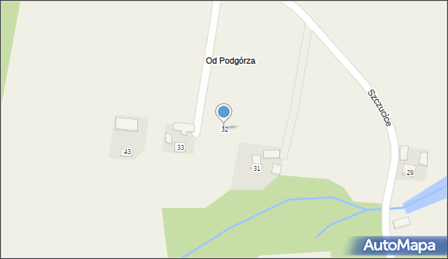 Szczucice, Szczucice, 32, mapa Szczucice