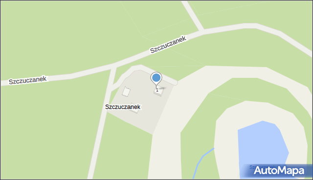 Szczuczanek, Szczuczanek, 1, mapa Szczuczanek