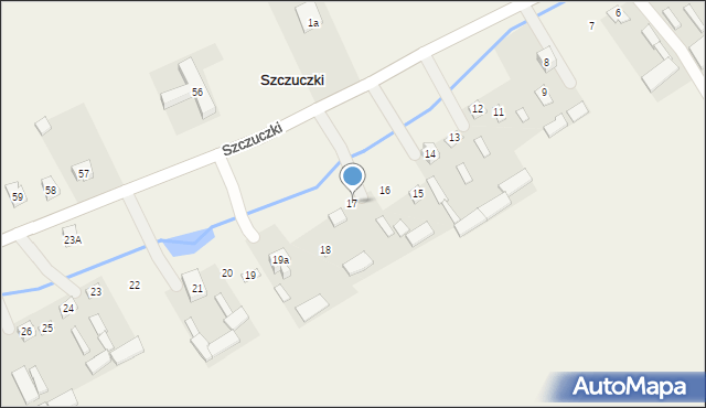 Szczuczki, Szczuczki, 17, mapa Szczuczki