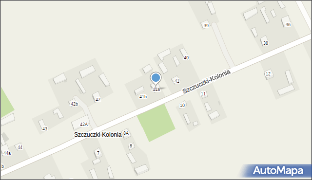 Szczuczki-Kolonia, Szczuczki-Kolonia, 41a, mapa Szczuczki-Kolonia