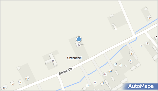 Szczuczki VI Kolonia, Szczuczki VI Kolonia, 1a, mapa Szczuczki VI Kolonia