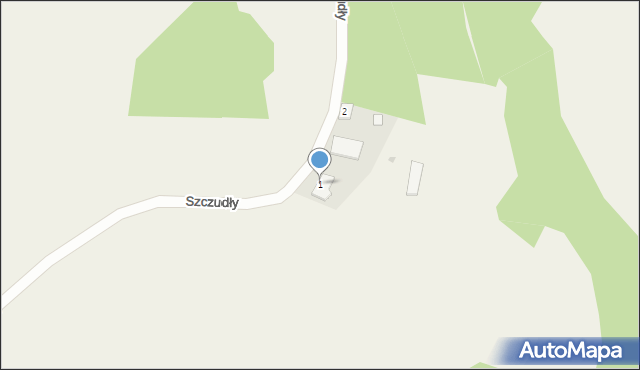 Szczudły, Szczudły, 1, mapa Szczudły