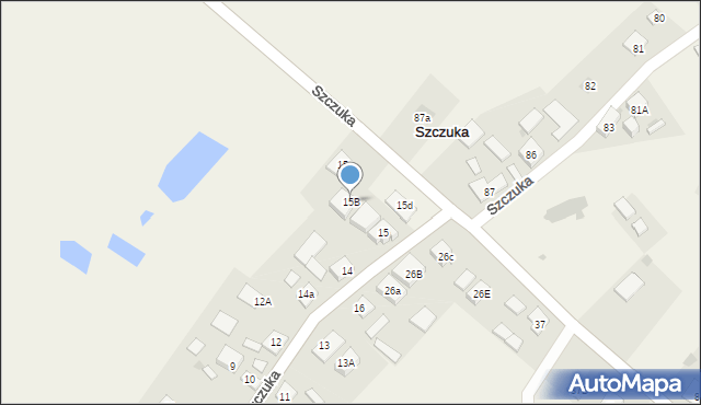 Szczuka, Szczuka, 15B, mapa Szczuka