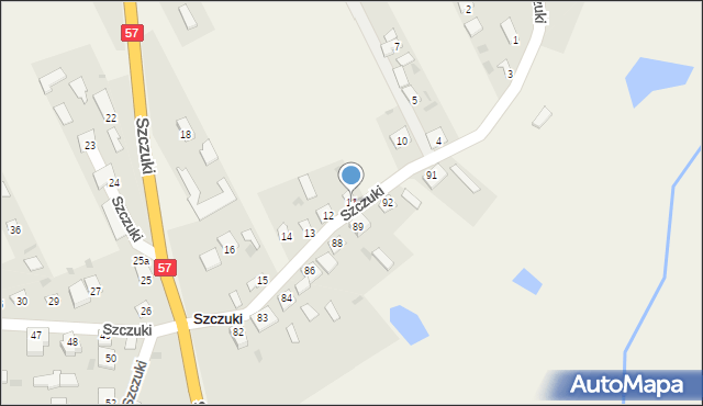 Szczuki, Szczuki, 11, mapa Szczuki