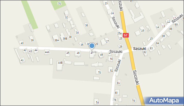 Szczuki, Szczuki, 47, mapa Szczuki