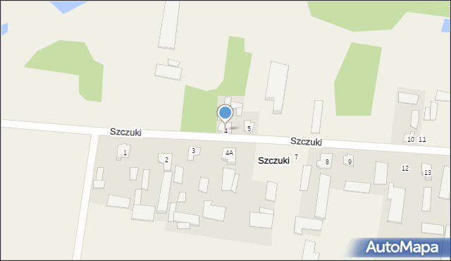 Szczuki, Szczuki, 4, mapa Szczuki