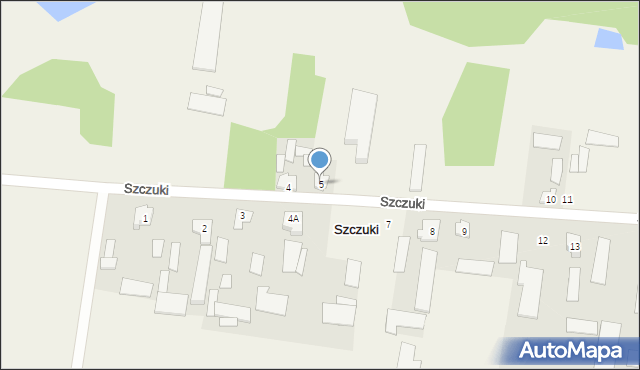 Szczuki, Szczuki, 5, mapa Szczuki