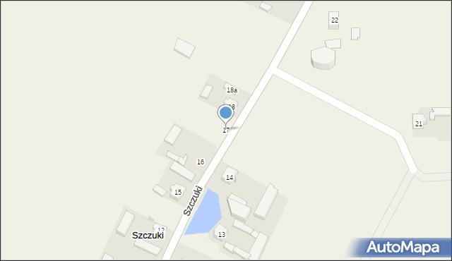 Szczuki, Szczuki, 17, mapa Szczuki