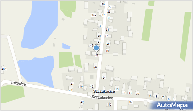 Szczukocice, Szczukocice, 43, mapa Szczukocice