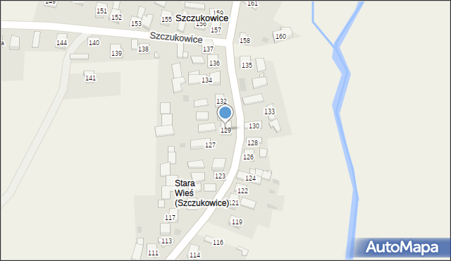 Szczukowice, Szczukowice, 129, mapa Szczukowice