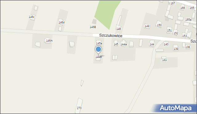 Szczukowice, Szczukowice, 144B, mapa Szczukowice