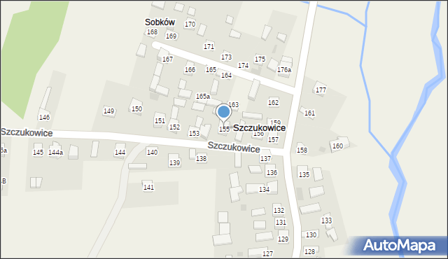 Szczukowice, Szczukowice, 155, mapa Szczukowice