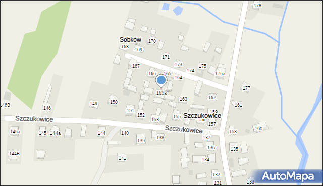 Szczukowice, Szczukowice, 165a, mapa Szczukowice