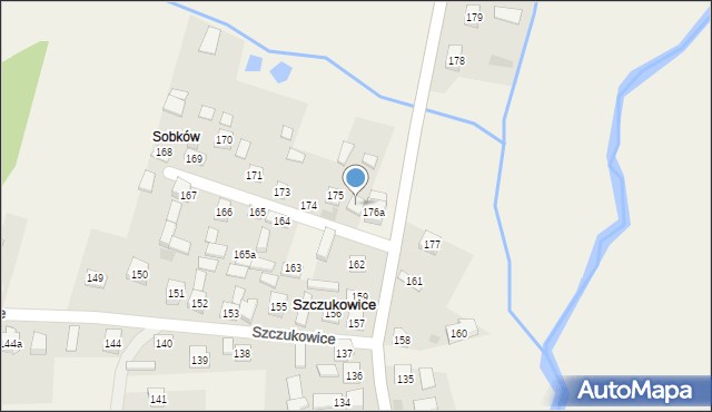 Szczukowice, Szczukowice, 176, mapa Szczukowice