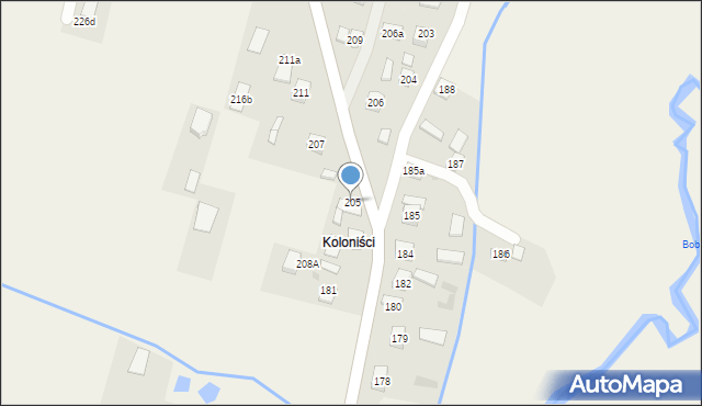 Szczukowice, Szczukowice, 205, mapa Szczukowice