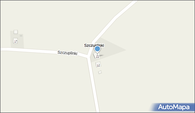 Szczuplinki, Szczuplinki, 11, mapa Szczuplinki