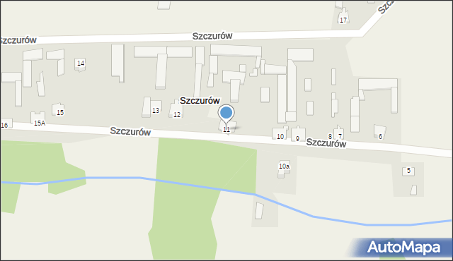 Szczurów, Szczurów, 11, mapa Szczurów