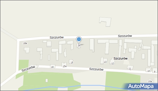 Szczurów, Szczurów, 14, mapa Szczurów