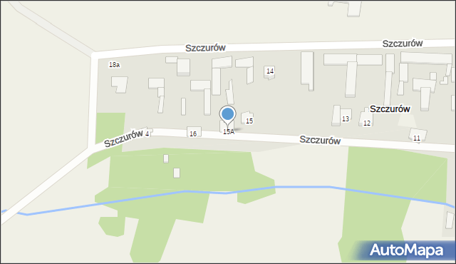 Szczurów, Szczurów, 15A, mapa Szczurów