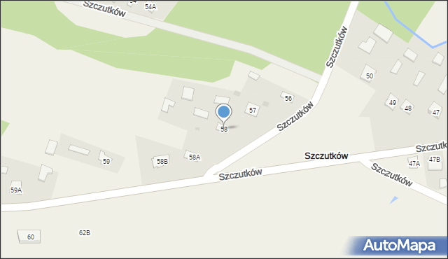 Szczutków, Szczutków, 58, mapa Szczutków