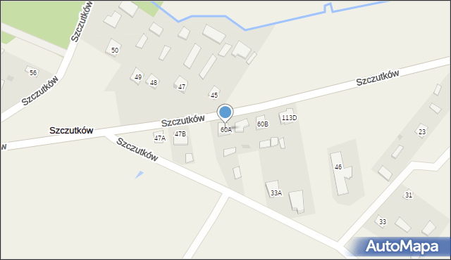 Szczutków, Szczutków, 60A, mapa Szczutków