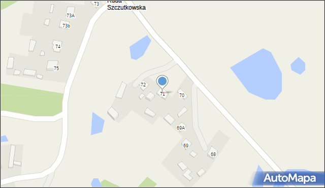 Szczutków, Szczutków, 71, mapa Szczutków