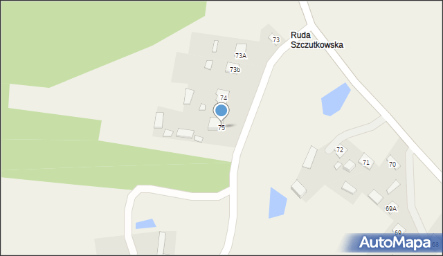 Szczutków, Szczutków, 75, mapa Szczutków