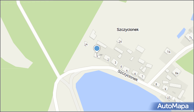 Szczycionek, Szczycionek, 1, mapa Szczycionek