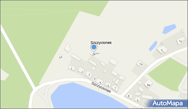 Szczycionek, Szczycionek, 2A, mapa Szczycionek