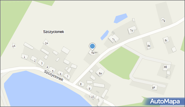 Szczycionek, Szczycionek, 7A, mapa Szczycionek