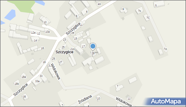 Szczyglice, Szczyglice, 19, mapa Szczyglice