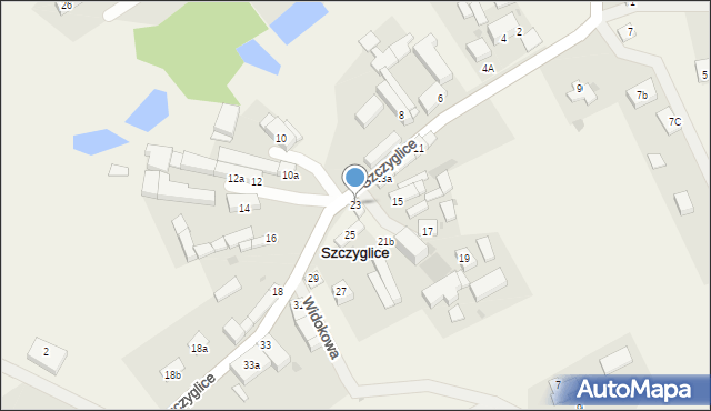Szczyglice, Szczyglice, 23, mapa Szczyglice
