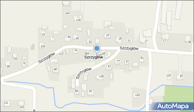 Szczygłów, Szczygłów, 36, mapa Szczygłów