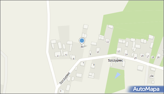 Szczypiec, Szczypiec, 6A, mapa Szczypiec