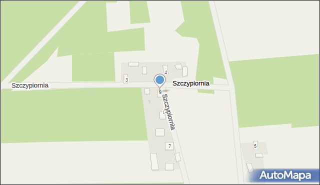 Szczypiornia, Szczypiornia, 9, mapa Szczypiornia