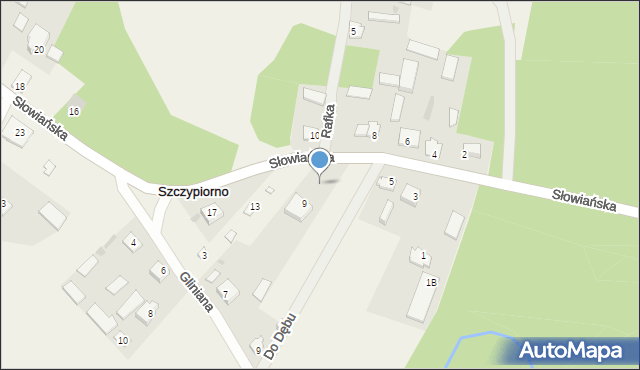 Szczypiorno, Szczypiorno, 10A, mapa Szczypiorno