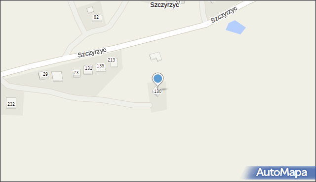 Szczyrzyc, Szczyrzyc, 130, mapa Szczyrzyc