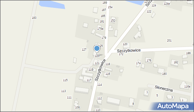 Szczytkowice, Szczytkowice, 123, mapa Szczytkowice