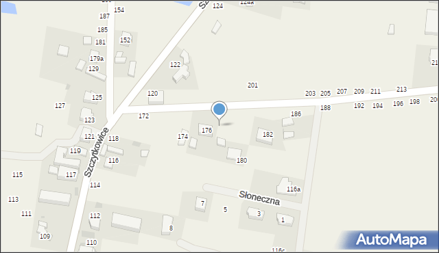 Szczytkowice, Szczytkowice, 178, mapa Szczytkowice