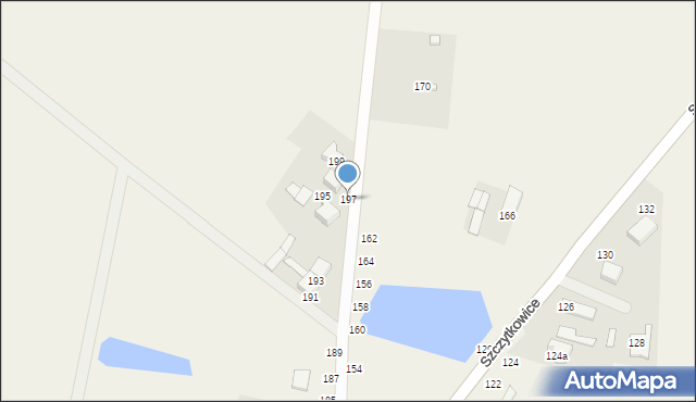 Szczytkowice, Szczytkowice, 197, mapa Szczytkowice