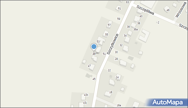 Szczytkowice, Szczytkowice, 49, mapa Szczytkowice