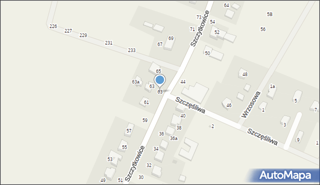 Szczytkowice, Szczytkowice, 63, mapa Szczytkowice