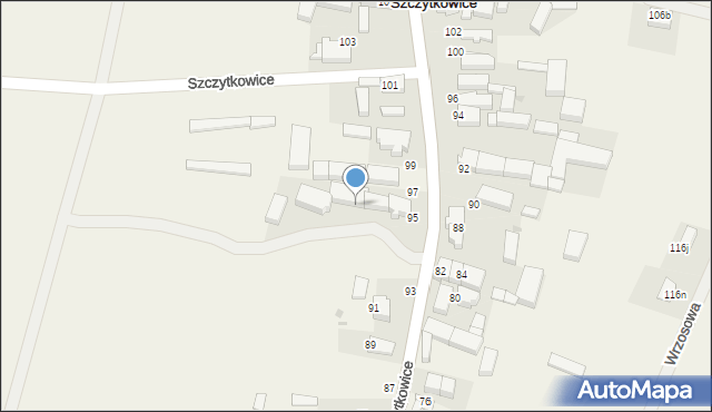 Szczytkowice, Szczytkowice, 93, mapa Szczytkowice